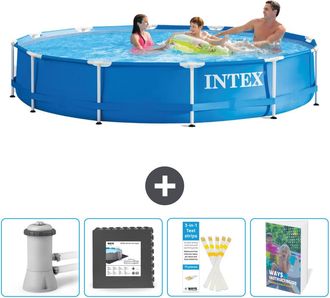 Intex Piscina Con Estructura Redonda - 366x76 Cm - 7-piezas Scb115