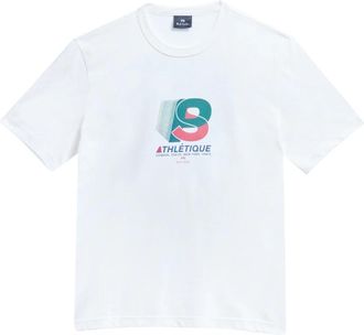Paul Smith T-Shirt Atletica - Heren - T-shirts - Wit - XL - Katoen - Tops