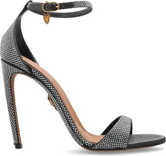 Dolce & Gabbana Sandalen met hak - Dames - Sandalen met hakken - Grijs - 36 EU - Leer - Schoenen