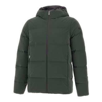 Roberto Ricci Design Down Jackets, male, Green, Size: XL Superrduck! Tubic 14 Hood Zip Jkt
