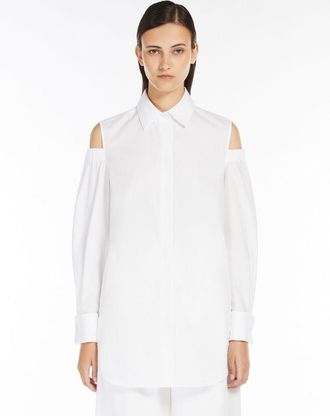 Max Mara Womens Ragni Jacket White Cotton - Size EU 44 (Womens)