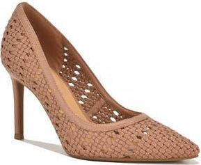 Nine West Elbeew Pointed Toe Pump in Tan Woven at Nordstrom Rack, Size 9.5