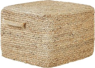 Beliani Pouffe DHADAR Jute Natural