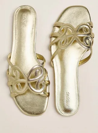 Maeve Logo Slide Sandals