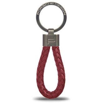 Porsche Design Key Ring Leather Cord in Carmine Red at Nordstrom
