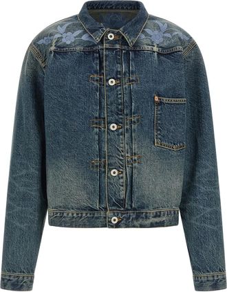Kenzo Blue Floral Denim Jacket