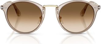 Persol 51mm Gradient Phantos Sunglasses in Transparent Brown Grey/clear at Nordstrom
