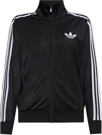 adidas Sweatshirt met logo - Dames - Vesten met rits - Zwart - XS - Polyester - Hoodies & sweatvesten