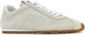 Miu Miu Womens Plume Sneaker White Calfskin