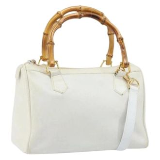 Gucci Pre-owned Handbags, female, White, Size: ONE SIZE Pre-owned Vintage Hand Bag