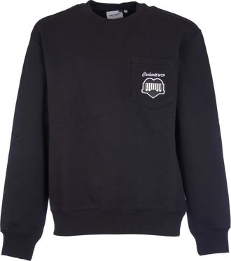 Carhartt Work in Progress Heart Train Pocket Sweatshirt - Heren - Sweatshirts - Zwart - XL - Katoen - Hoodies & sweatvesten