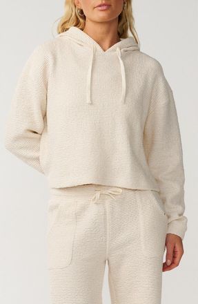 Rip Curl Cala Nights Textured Hoodie in Natural at Nordstrom, Size Xx-Small