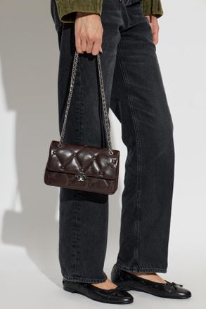 Tory Burch Bunny Knot Small Shoulder Bag, Womens, Brown