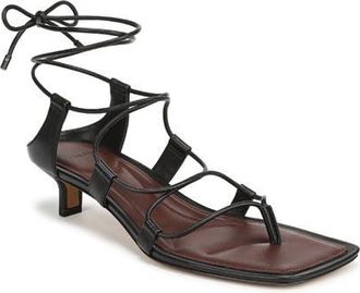 Vince Paulette Ankle Wrap Sandal in Black at Nordstrom, Size 7.5