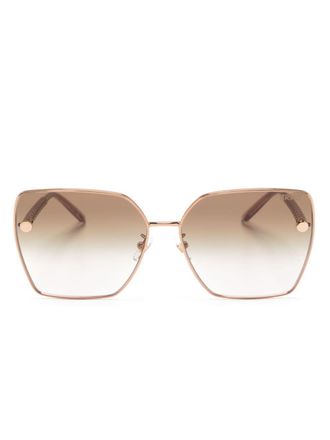 Versace Occhiali da sole oversize - Rosa