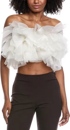 Sally Lapointe Lapointe Silk Bustier Top