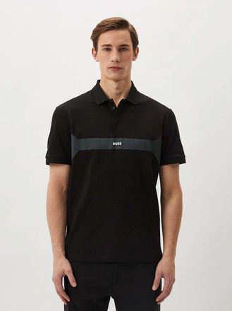 HUGO BOSS Mens Black Paddy 2 Polo Shirt - Size X-Large