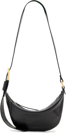 AllSaints Luna Leather Crossbody Bag in Black at Nordstrom