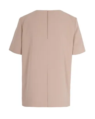 P.A.R.O.S.H. Womens Blouse Basic Cady Beige Polyester Blouses Shirt