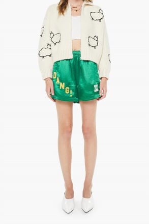 Mother The Cropped Raquette Cardigan In Wool Plus The Gang