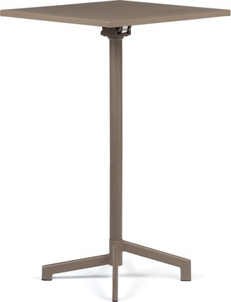 Sklum Sklum - Mesa De Bar Cuadrada 60x60 Cm Plegable Y Convertible En 2 Alturas En Acero Dely