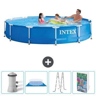 Intex Piscina Con Estructura Redonda - 366x76 Cm - 5-piezas Scb106