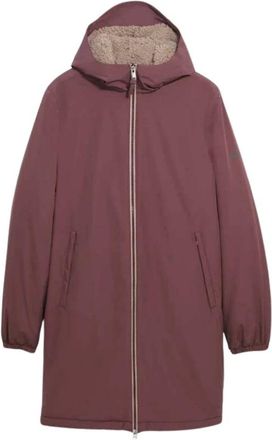 Aigle Rainpack Warm 90 Parka - Dames - Mantels - Rood - Maat: L Zijde