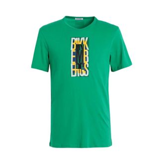 Dirk Bikkembergs T-Shirts, male, Green, Size: S T-shirt