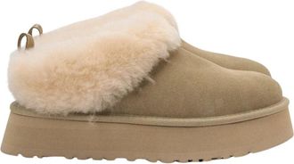 UGG Tazzelle Slipper - Dames - Pantoffels - Beige - 37 EU - Leer - Schoenen