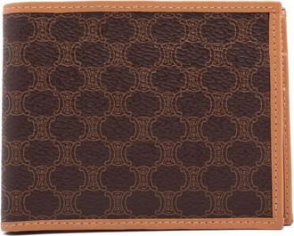 Celine Portafoglio con stampa Triomphe - Marrone