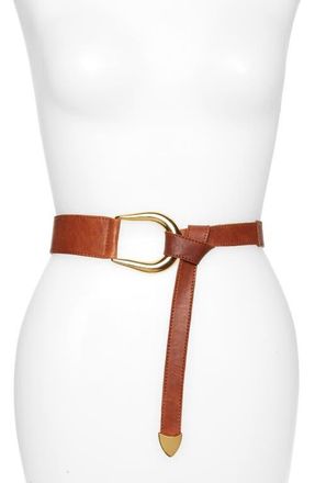 Raina Sheila Knot Belt in Cognac at Nordstrom, Size Medium