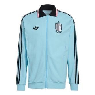 adidas Belgium 2026 Away Anthem Jacket Asia Sizing Frozen Blue JZ6213