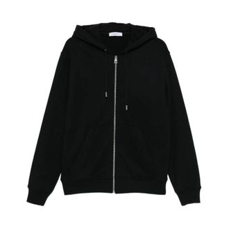 Givenchy Zip-throughs, male, Black, Size: XL Zipped hoodie in fleece with Photographic Negative print