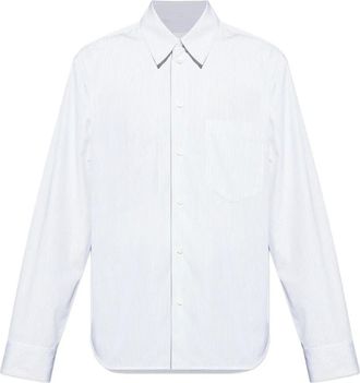 Jil Sander striped shirt - men - Cotton - 39 - White