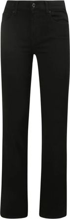 7 For All Mankind Slim Fit Jeans - Donkerblauw - Dames - Slim Fit Jeans - Zwart - W27 - Katoen - Jeans