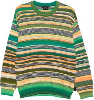 Paul Smith Trui met Ronde Hals - Heren - Ronde hals truien - Veelkleurig - S - Katoen - Truien & Vesten