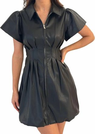 Dolce Cabo Bubble Mini Dress In Black