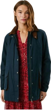 Pepe Jeans London Tess Jacket - Dames - Zomerjassen - Groen - L - Katoen - Jassen