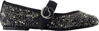 Coperni Zwart/Zilver Synthetische Ballerinas met Gespsluiting - Dames - Ballerinas - Zwart - 40 EU - Schoenen