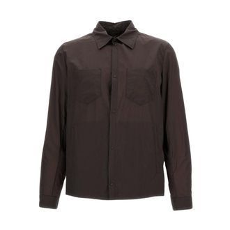 Herno Casual Shirts, male, Brown, Size: XL Sovracamicia