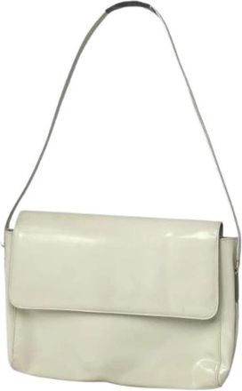 Gucci Pre-owned Vintage Schoudertas - Dames - Vintage Schoudertas - Wit - ONE Size - Leer - Vintage