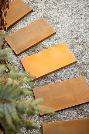Terrain Weathering Steel Stepping Stone