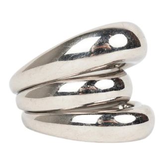 Panconesi Rings, female, Gray, Size: S Domed Solar Ring in Silver