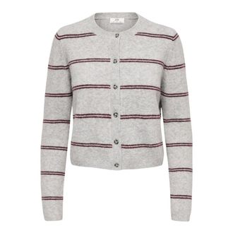 Jacqueline de Yong JACQUELINE de YONG - C&aacute;rdigan Chloe de Manga Larga - Knitwear - Mujer - Gris - XL