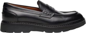 Nero Giardini Schoenen, Heren, Zwart, 44 EU, Leer, Leren Loafers