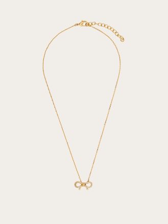 Ferragamo Women Vara bow pendant necklace Gold