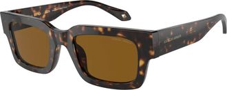 Giorgio Armani Heren, Accessoires, Bruin, Maat: 52 MM