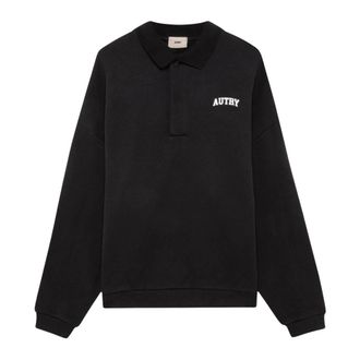 Autry Sweatshirts, male, Black, Size: L Cotton Sweatshirt with Logo