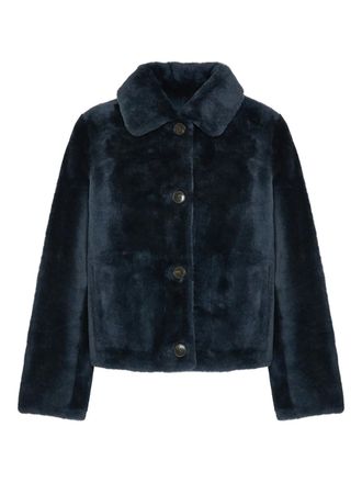 Yves Salomon Giacca reversibile - Blu