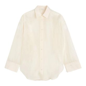 By Malene Birger Overhemden, Dames, Wit, M, Organza, Derris Soft Organza